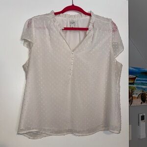 J Crew Women’s Short Sleeve - White - L